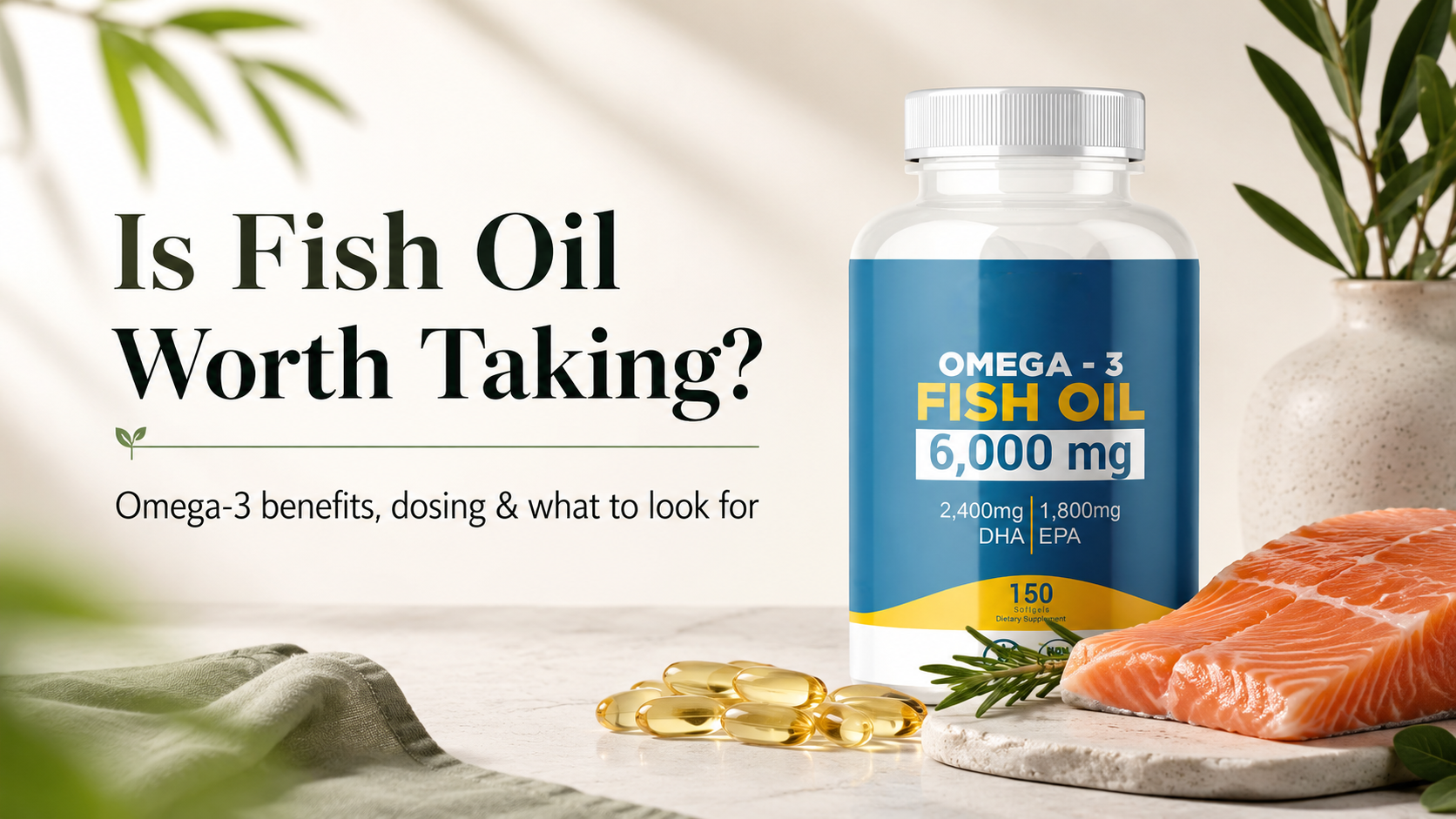 Is Fish Oil Worth Taking? What Science Says About Omega-3, EPA, DHA & Dosing