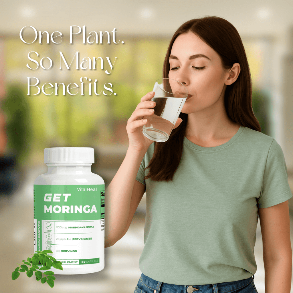 GET MORINGA Pure Oleifera Leaf Capsules for Antioxidant Support