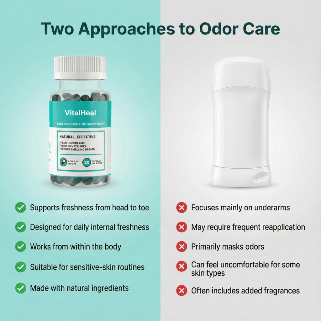 Body Deodorizer – Internal Whole Body Deodorant Supplement with Chlorophyll for Odor Control - SM