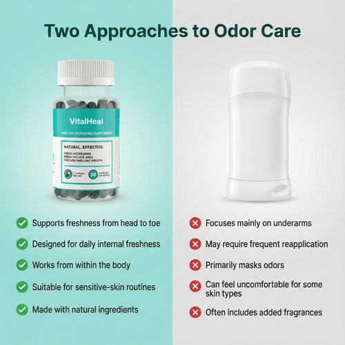 Body Deodorizer – Internal Whole Body Deodorant Supplement with Chlorophyll for Odor Control - SM