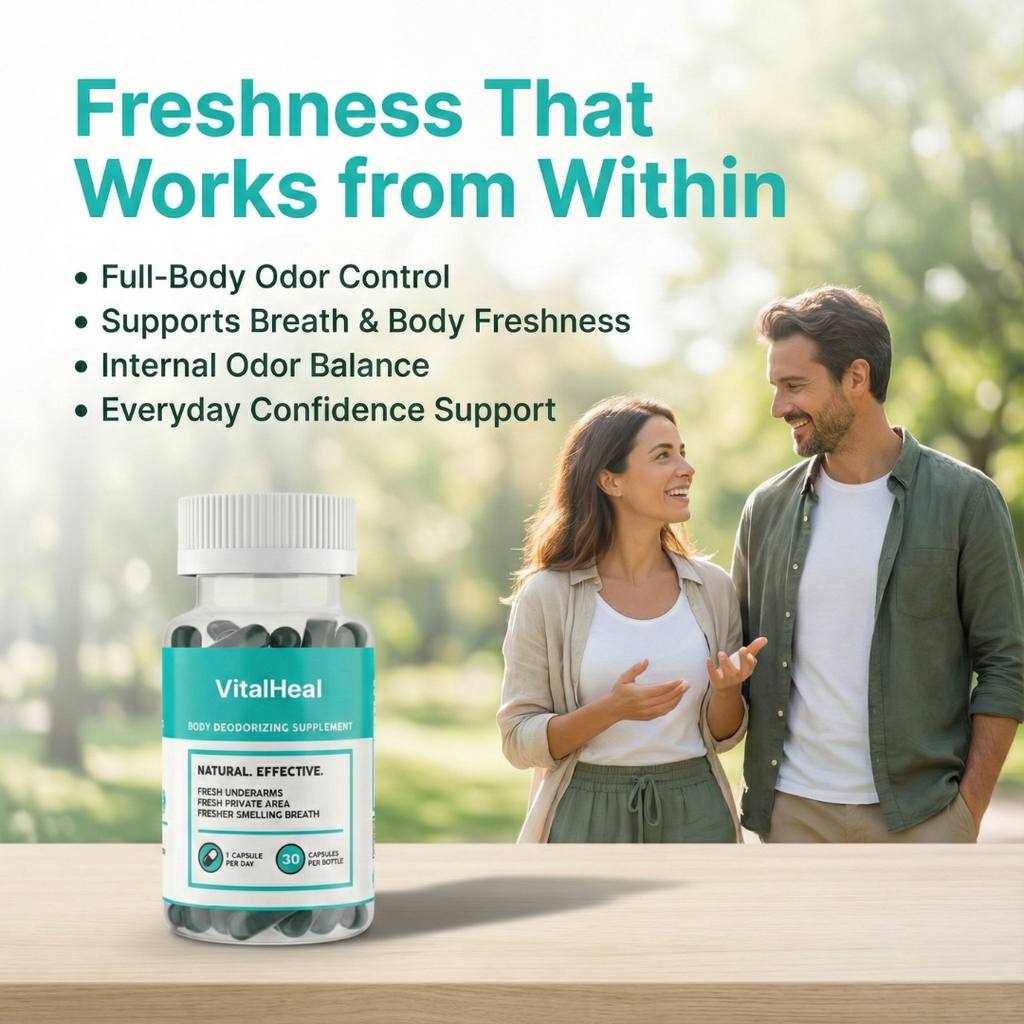 Body Deodorizer – Internal Whole Body Deodorant Supplement with Chlorophyll for Odor Control - SM