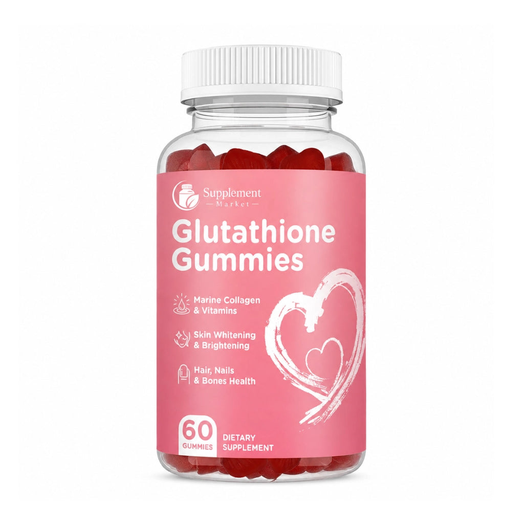 Glutathione Gummies with Marine Collagen – Skin Radiance, Hair & Nail Support