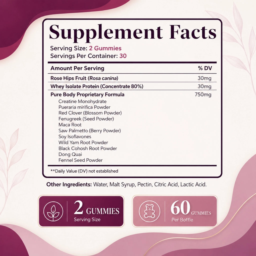 Hip & Butt Support Gummies for Women – Herbal Wellness Support