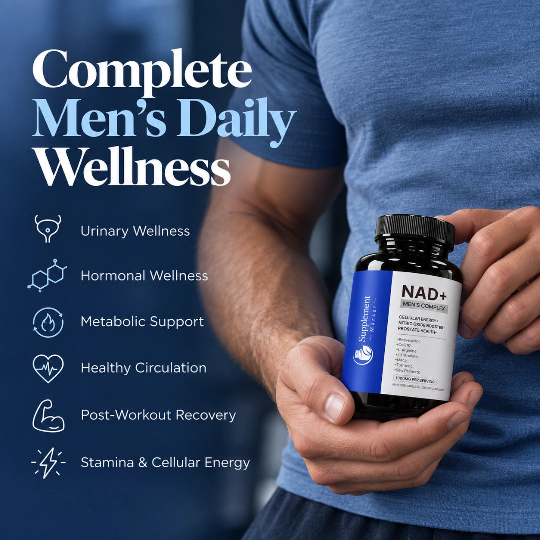 NAD+ Supplement for Men – Liposomal NAD+ for Energy & Vitality