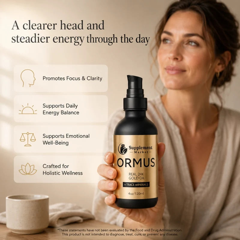 Pure Ormus Gold Oil - Support Balance, Focus & Vital Energy