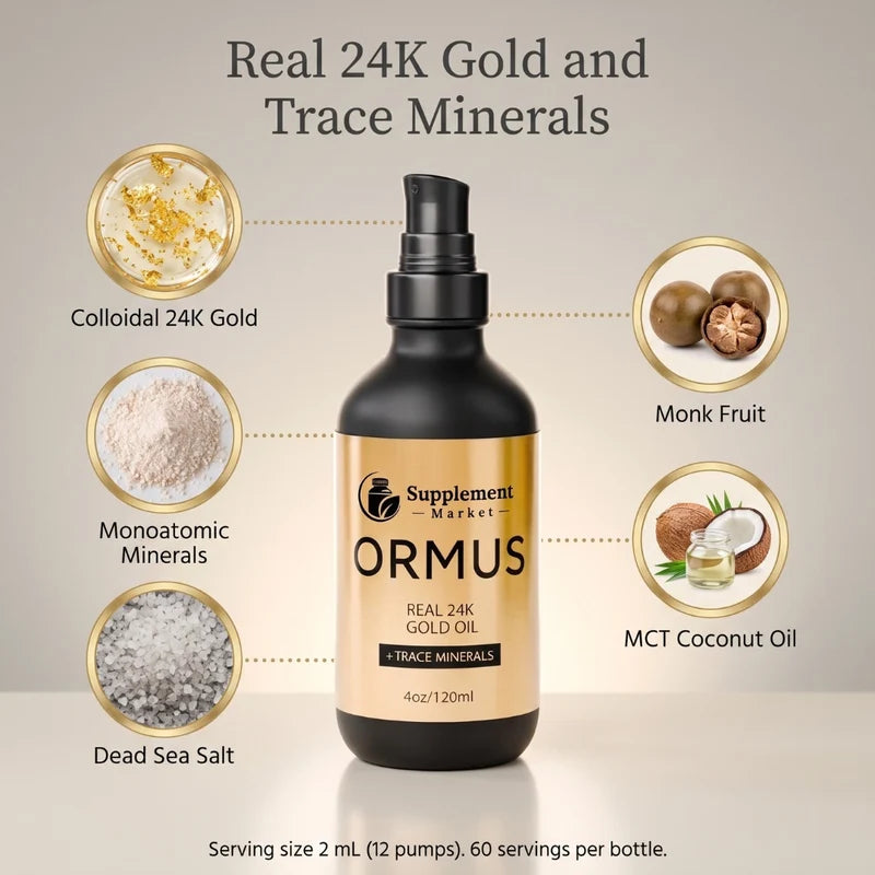 Pure Ormus Gold Oil - Support Balance, Focus & Vital Energy