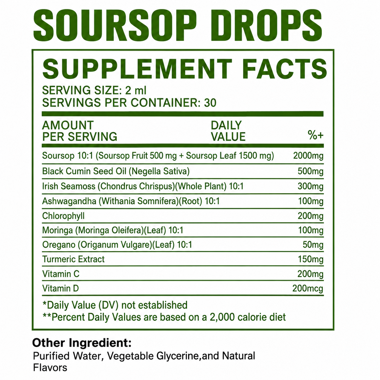 Soursop Liquid Drops