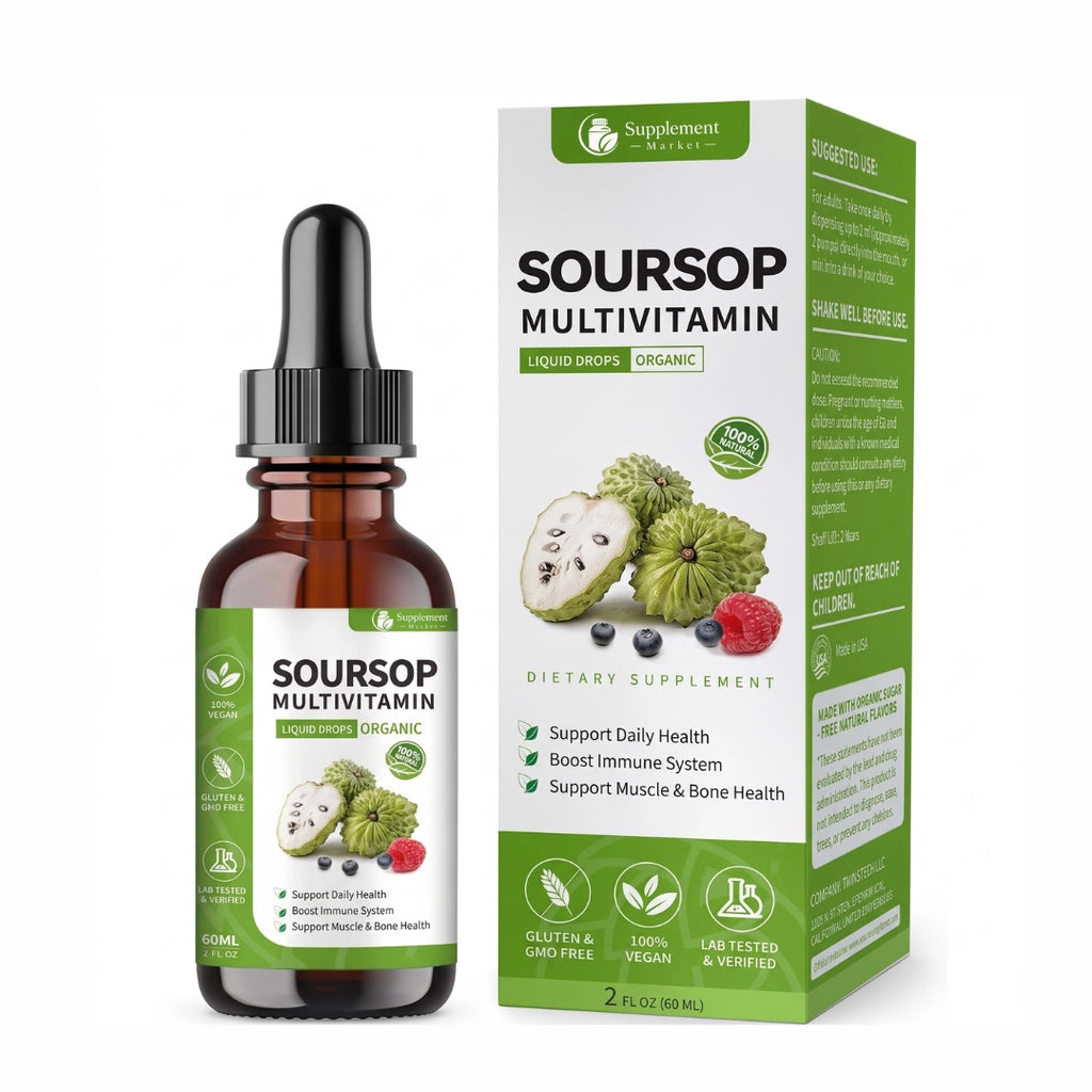 Soursop with Multivitamin Liquid Drops – Digestive, Energy & Daily Wellness Support