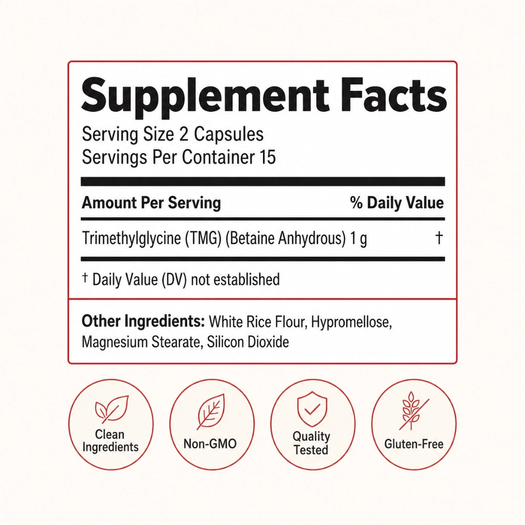 Trimethylglycine TMG Supplement – Liver Support & Homocysteine Balance