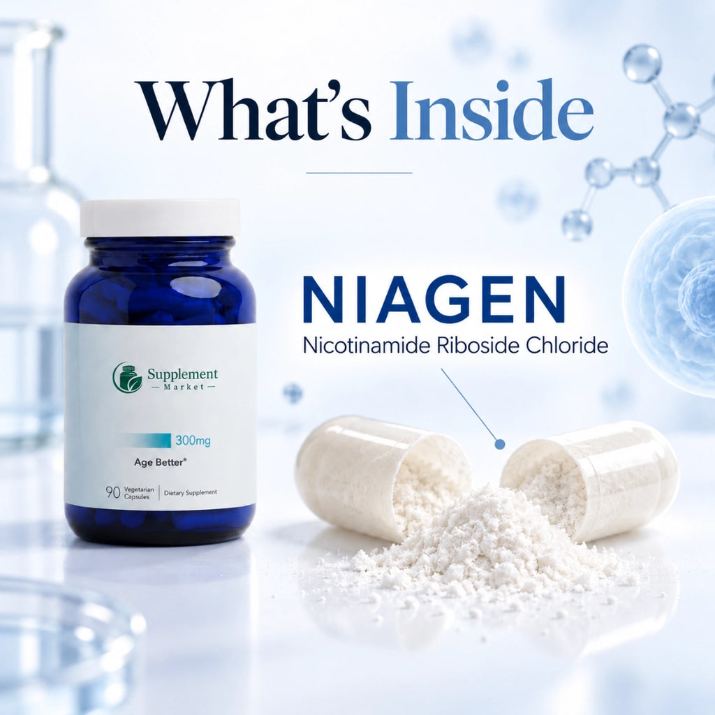 Age Better – Niagen NAD+ Supplement 300mg for Cellular Energy & Healthy Aging