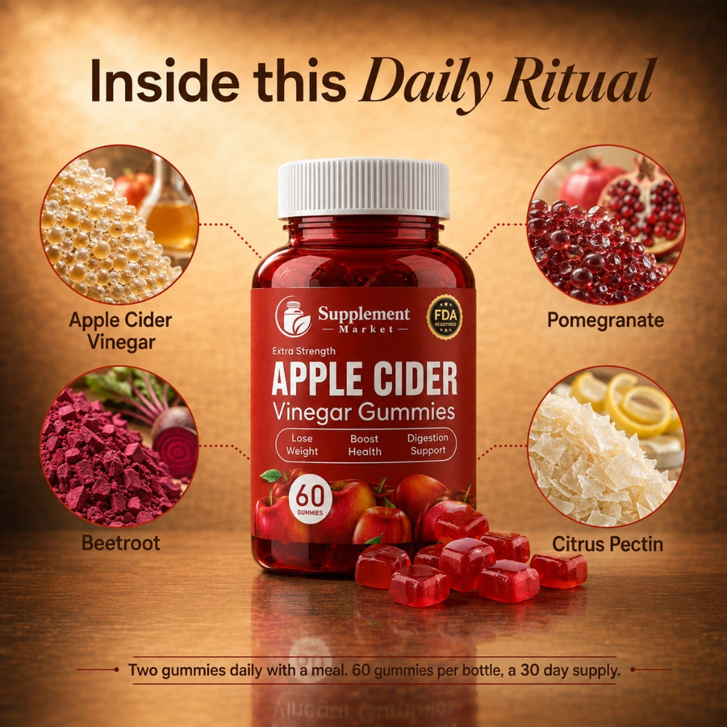 Apple Cider Vinegar Gummies – 500mg ACV