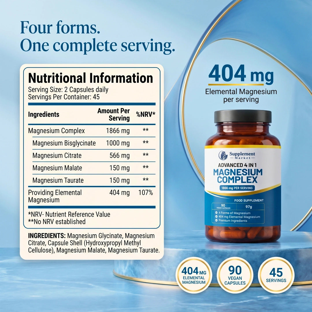 Advanced Magnesium Complex 4-in-1 Supplement