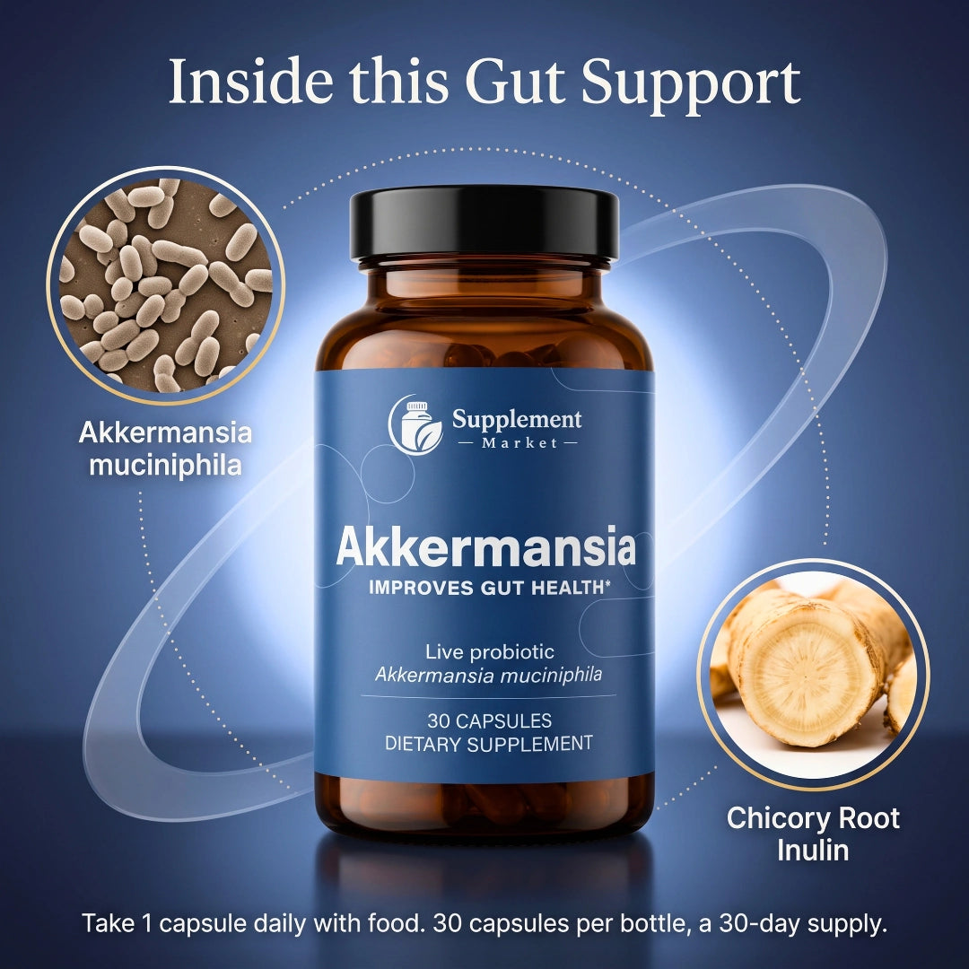 Akkermansia Probiotic – Live Akkermansia muciniphila for Gut & Metabolic Health