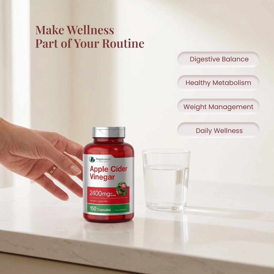 Apple Cider Vinegar Capsules – 2400 mg