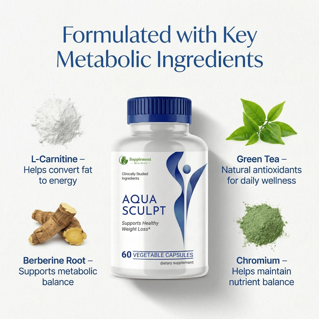 Aqua Sculpt – Weight Management Support Supplement with L-Carnitine for Metabolic Support