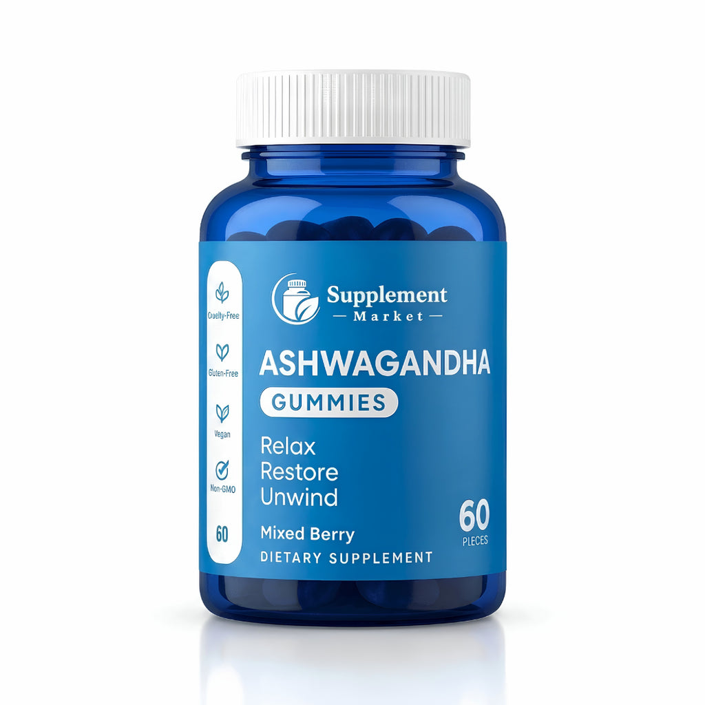 Ashwagandha Gummies with KSM-66 & Vitamin D – Calm, Stress Balance, Sleep & Focus Support
