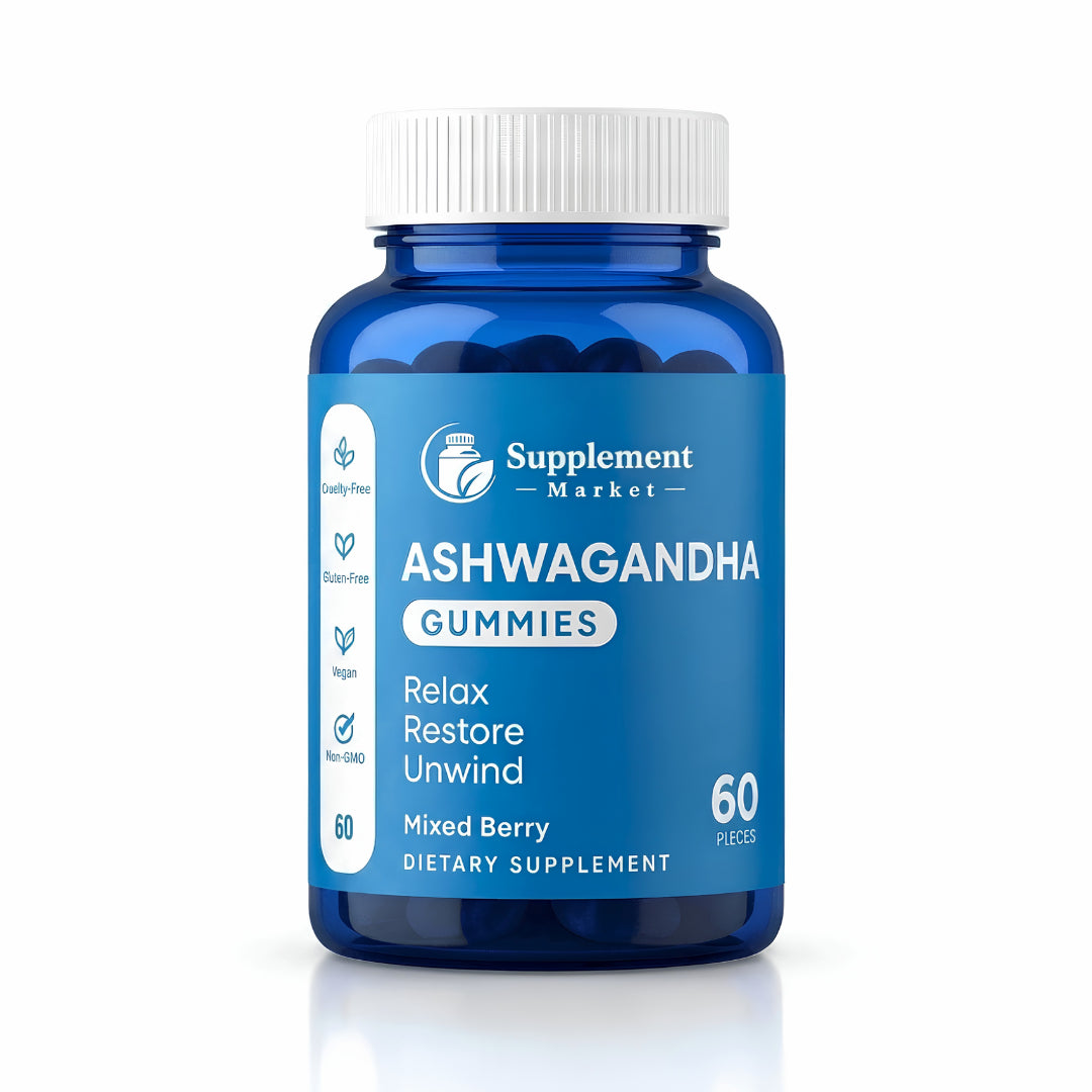 Ashwagandha Gummies with KSM-66 & Vitamin D – Calm, Stress Balance, Sleep & Focus Support