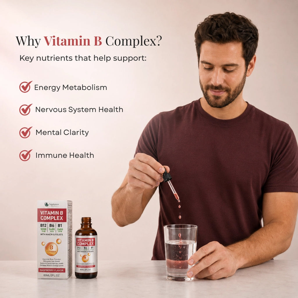 B-Vitamin Liquid Drops – Energy, Focus & Nervous System Support