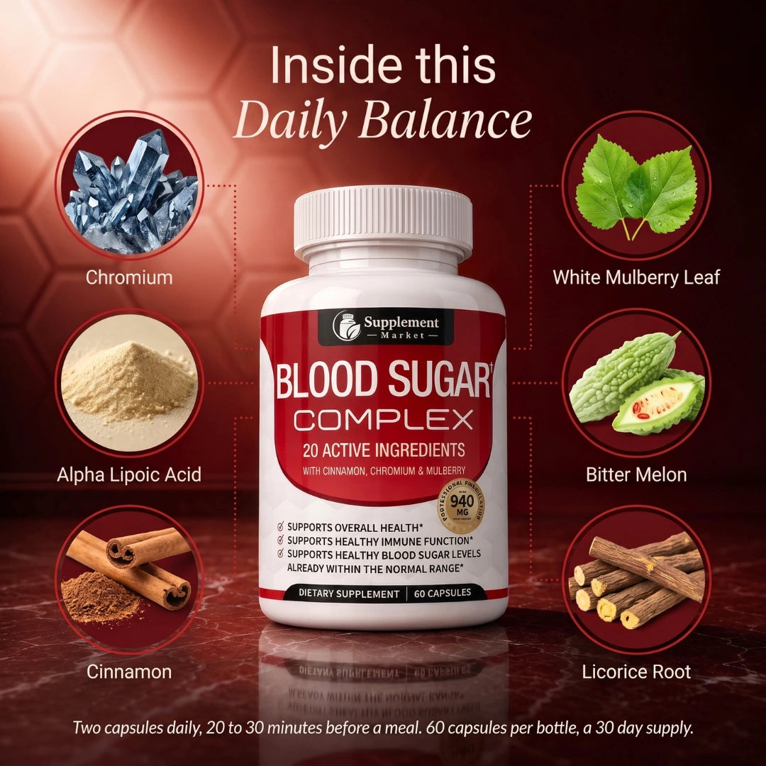 Blood Sugar Complex – Glucose & Metabolism Support Supplement