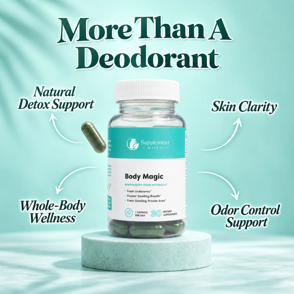 Body Magic Chlorophyll Capsules for Internal Freshness and Clear Skin