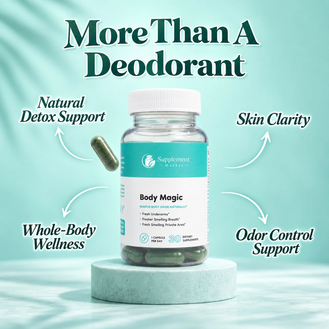 Body Magic Chlorophyll Capsules for Internal Freshness and Clear Skin