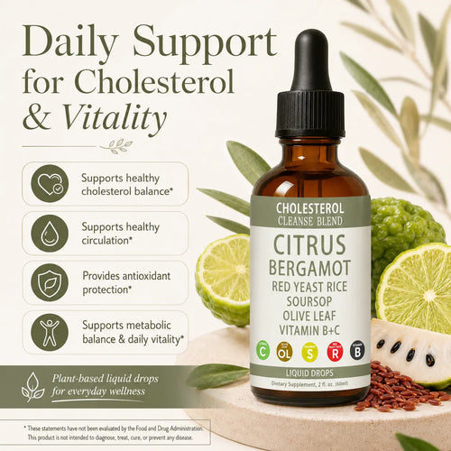 Citrus Bergamot Liquid Drops – Cholesterol Balance, Circulation & Antioxidant Support