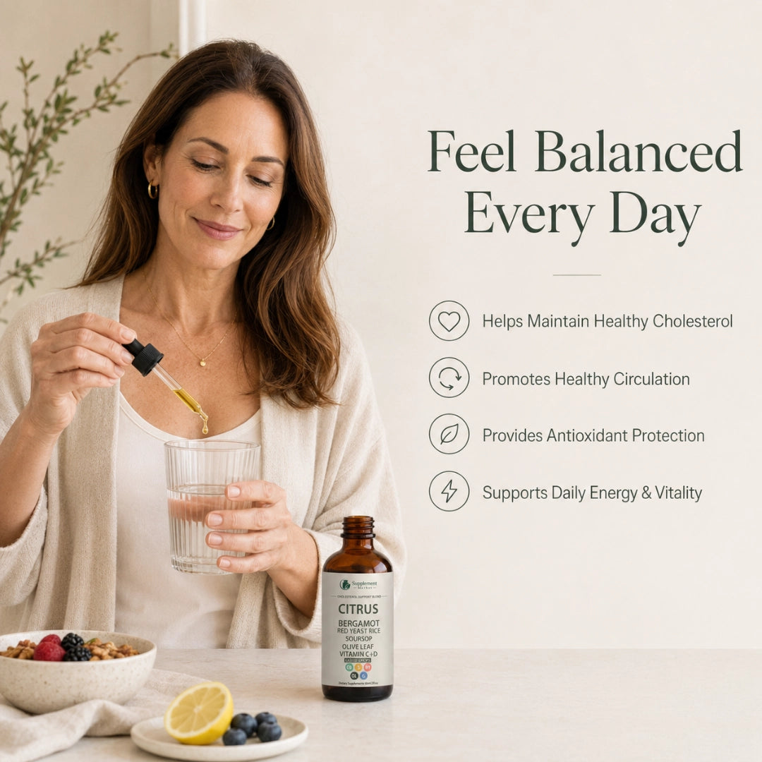 Citrus Bergamot Liquid Drops – Cholesterol Balance, Circulation & Antioxidant Support
