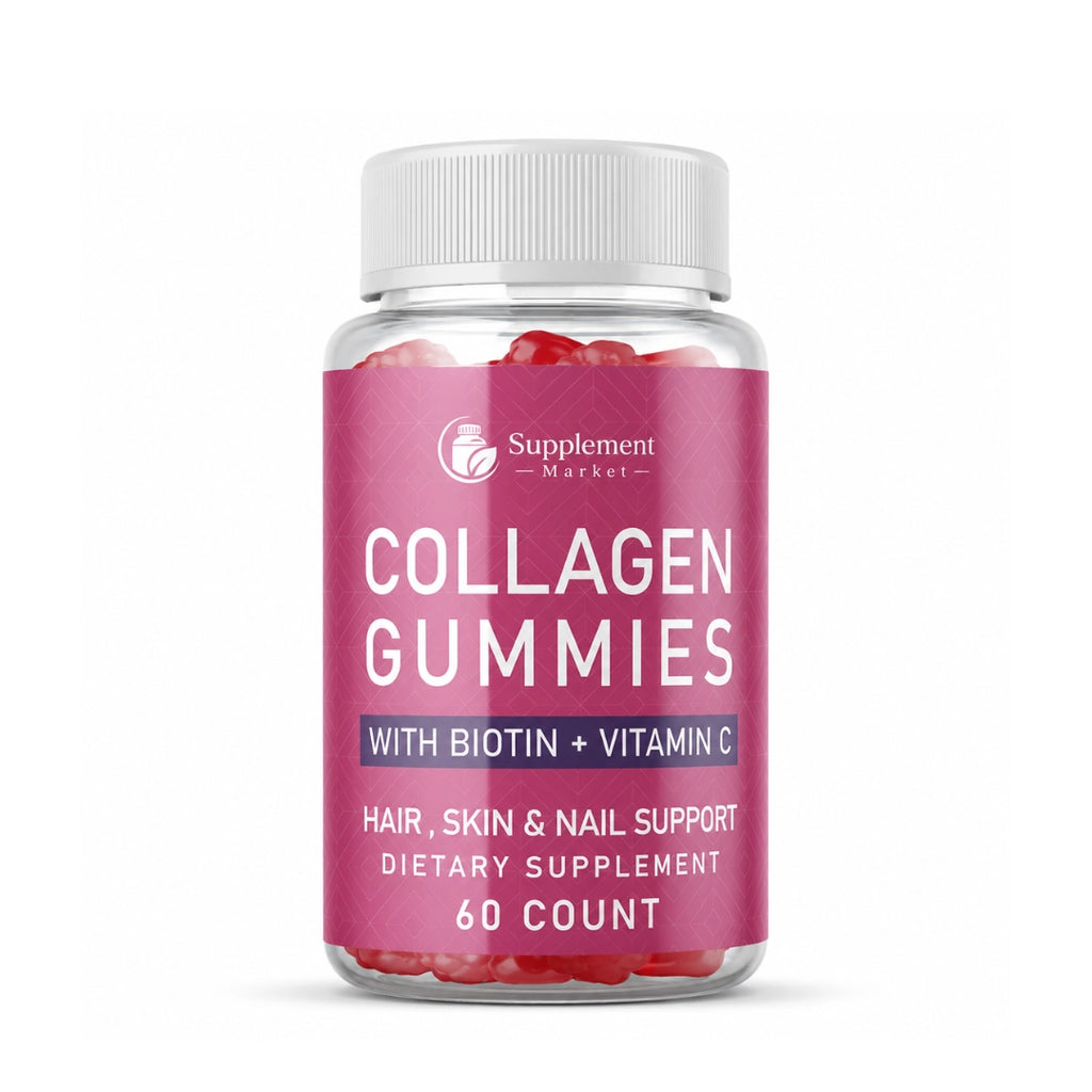 Collagen Gummies with Biotin + Vitamin C – Hair, Skin & Nail Support