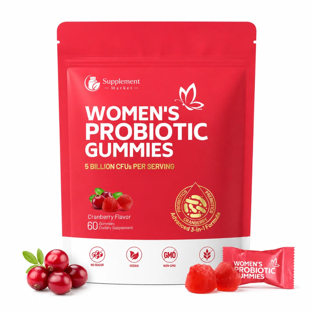 Cranberry Probiotic Gummies - Women's Digestive & Feminine pH Support