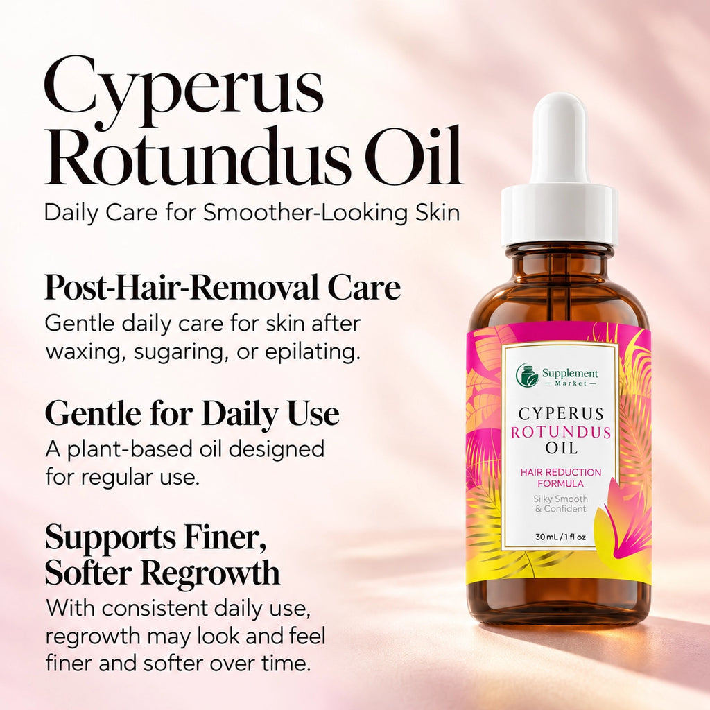 Cyperus Rotundus Oil for Natural Hair Reduction – 30ml
