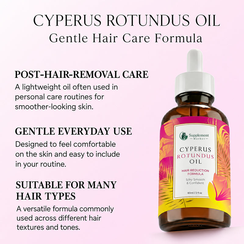 Cyperus Rotundus Oil for Natural Hair Reduction – 60ml