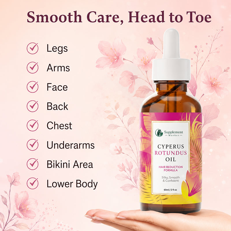 Cyperus Rotundus Oil for Natural Hair Reduction – 60ml