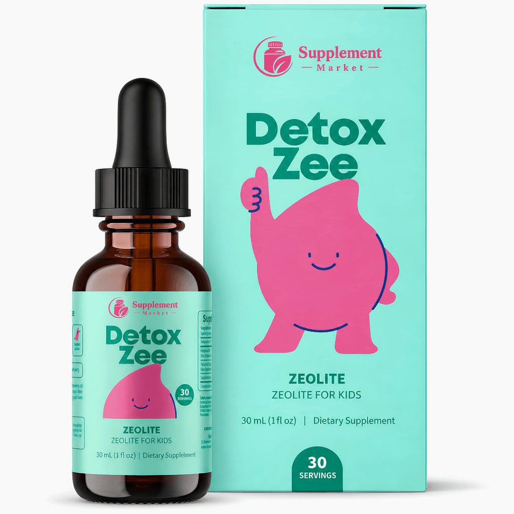 Detox Zee Kids Zeolite Drops with Vitamin D3 & B12 – Energy & Wellness Support