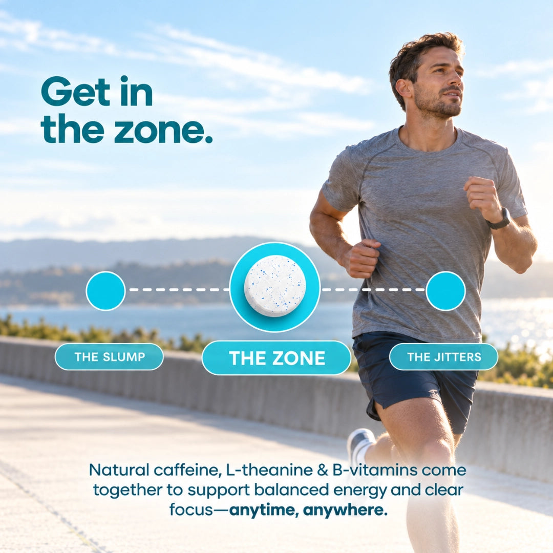 Energy & Focus Peppermint Mints – 40 mg Natural Caffeine, L-Theanine & Vitamin B12 for Energy, Alertness & Calm Focus | Sugar-Free, Vegan, On-the-Go