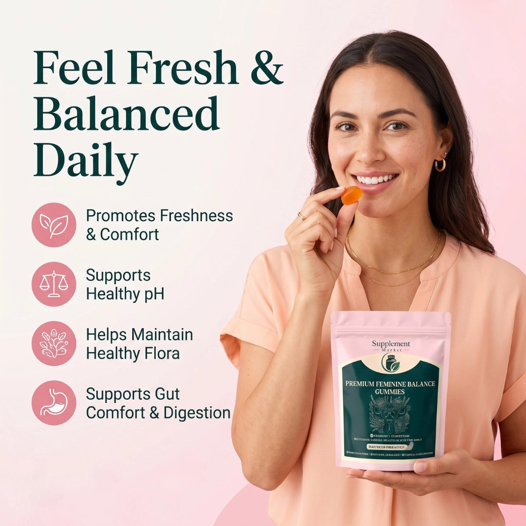 Feminine Balance Gummies – Intimate Wellness, pH & Freshness Support