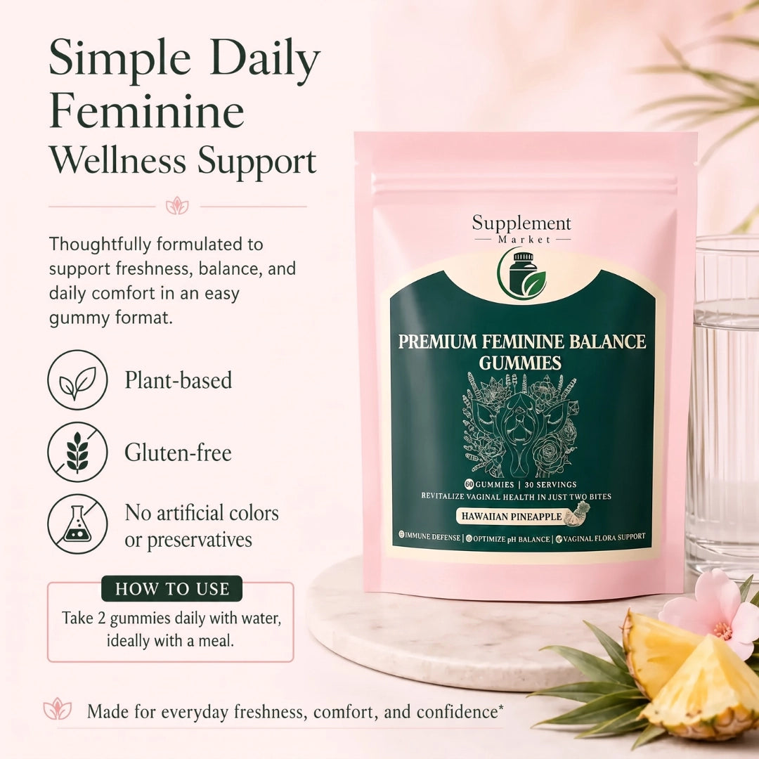 Feminine Balance Gummies – Intimate Wellness, pH & Freshness Support