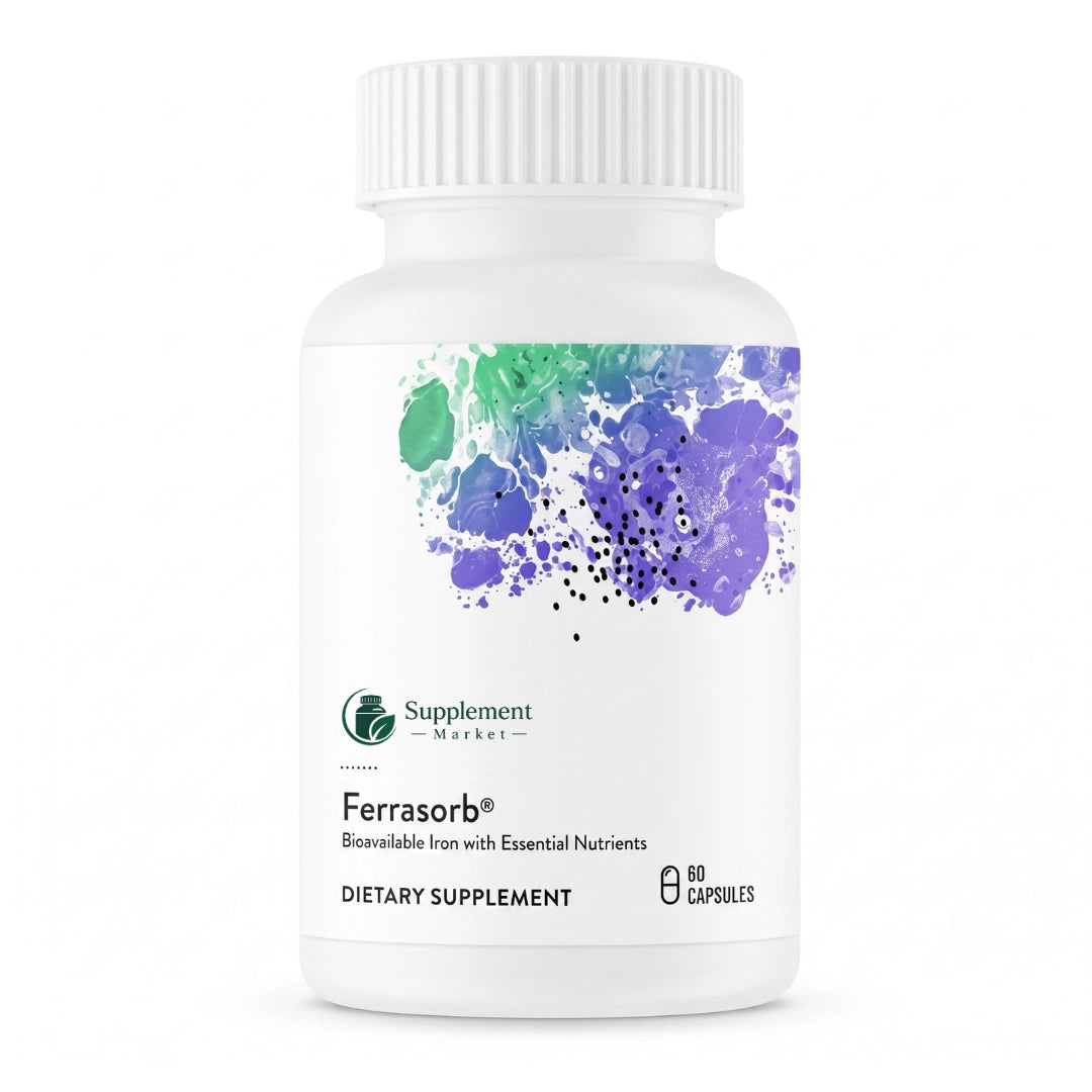 Ferrasorb Iron Complex – Iron Supplement with Bioavailable Bisglycinate & B Vitamins