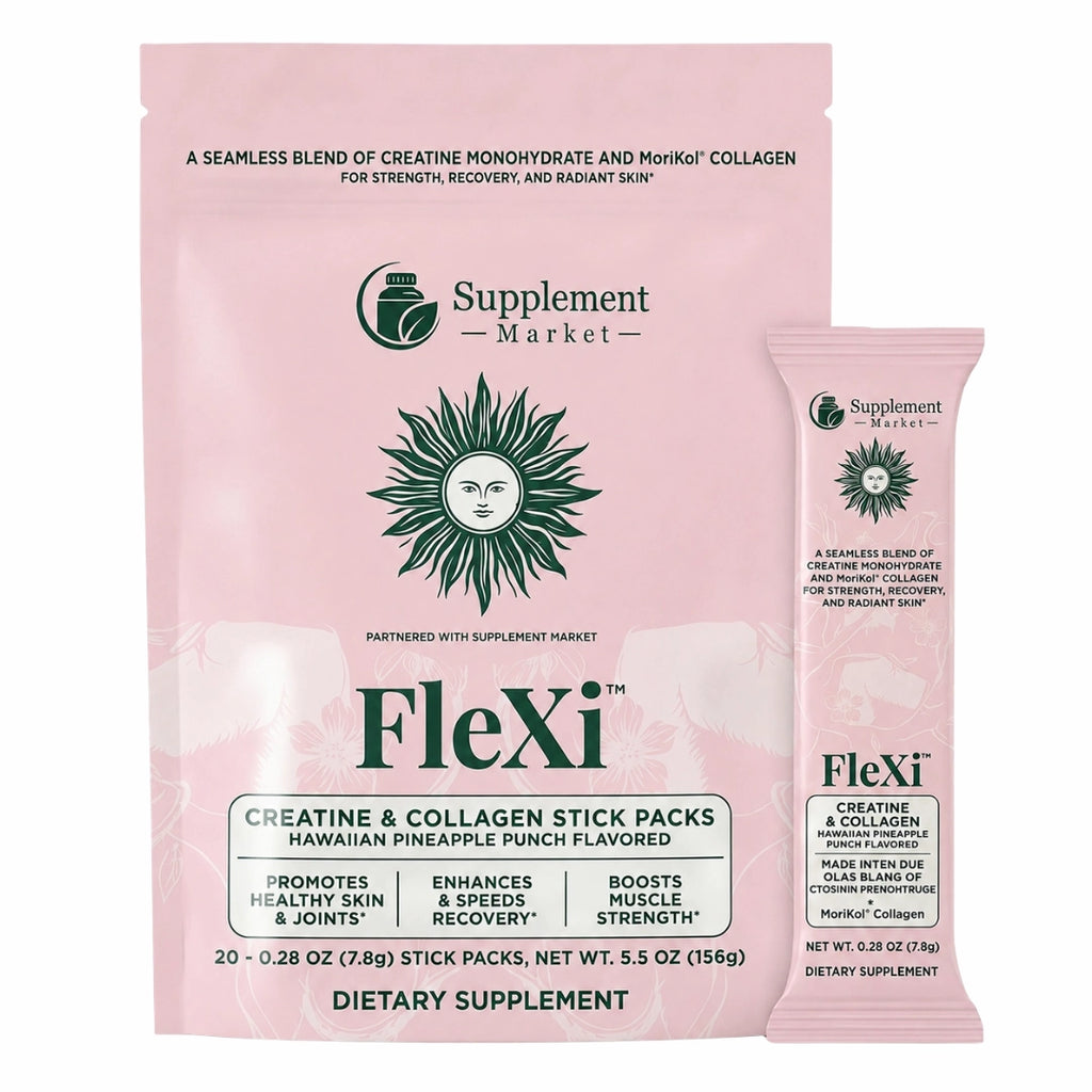 FleXi Creatine & Collagen Stick Packs – Strength, Recovery & Skin Health with 5g Creatine Monohydrate
