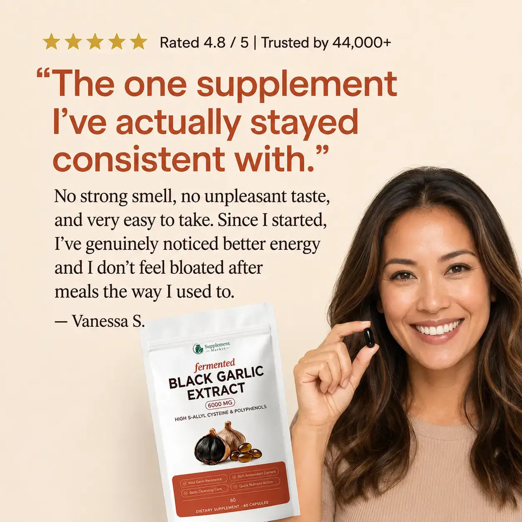 Fermented Black Garlic Extract for Digestive, Gut & Antioxidant Support