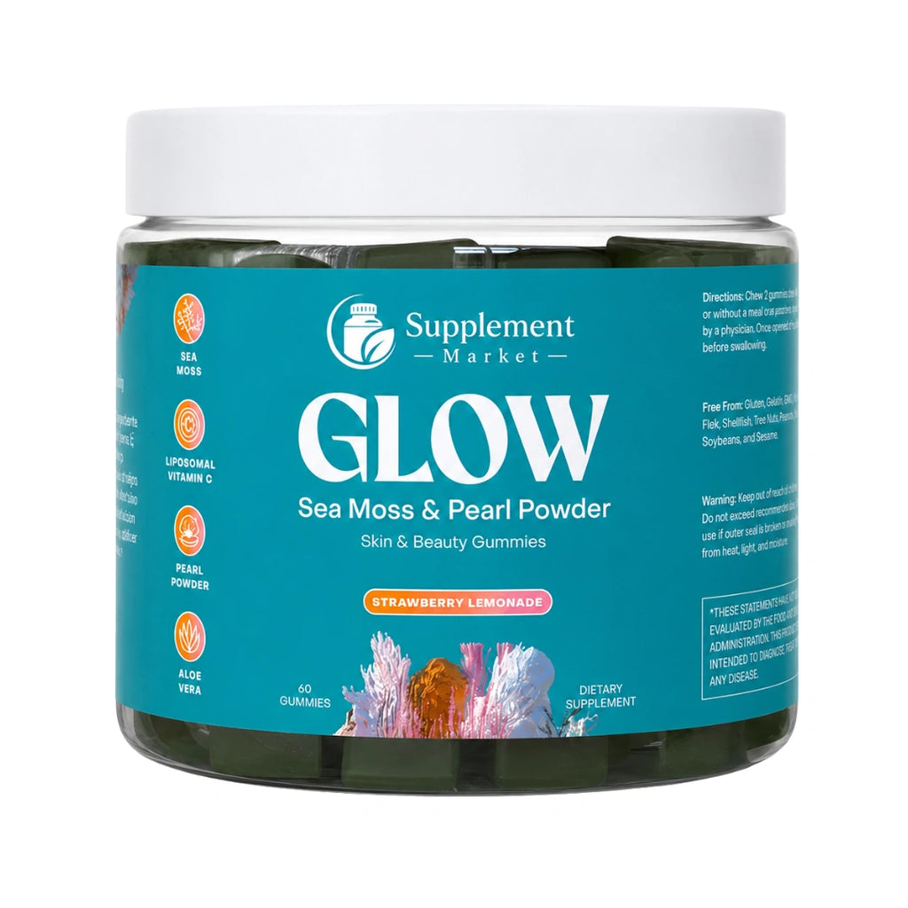 Glow Sea Moss & Pearl Powder Gummies – Skin Support & Radiance