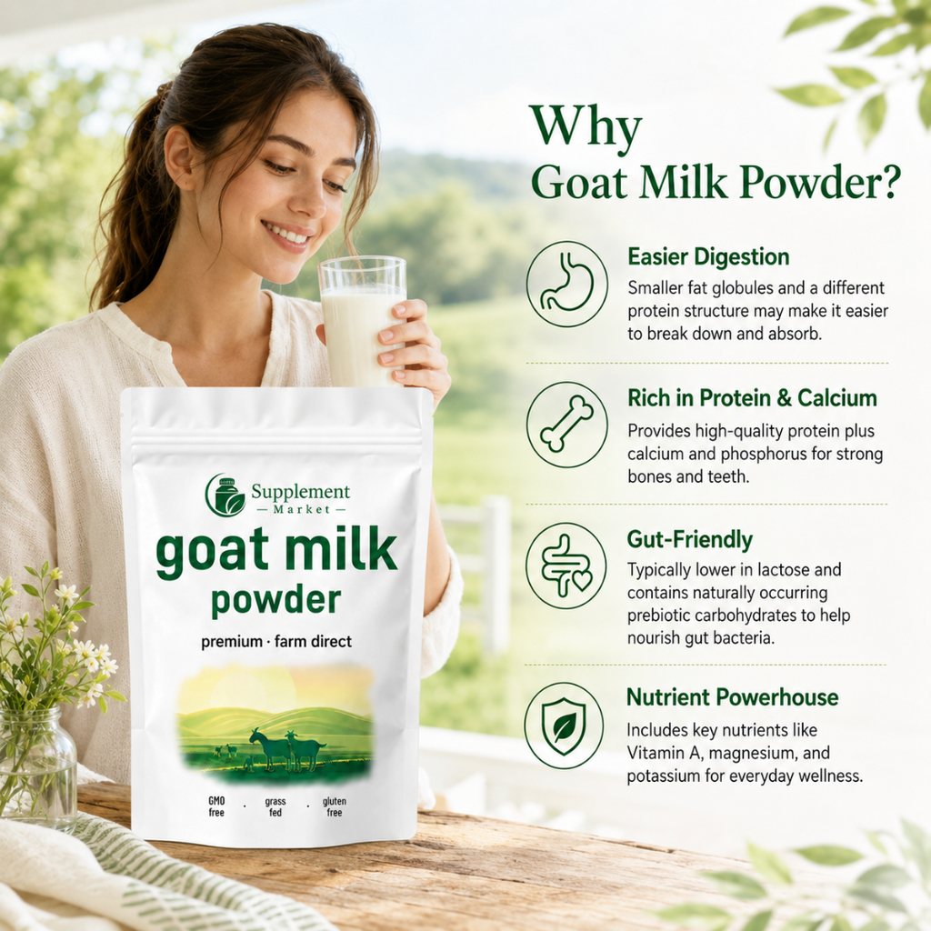 Goat Milk Powder – Protein, Calcium & Digestive Wellness Support