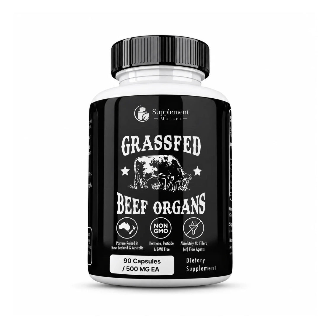 Grass Fed Beef Organs Capsules – Liver, Heart, Kidney, Pancreas & Spleen for Nose-to-Tail Whole-Food Nutrition, Energy & Vitality