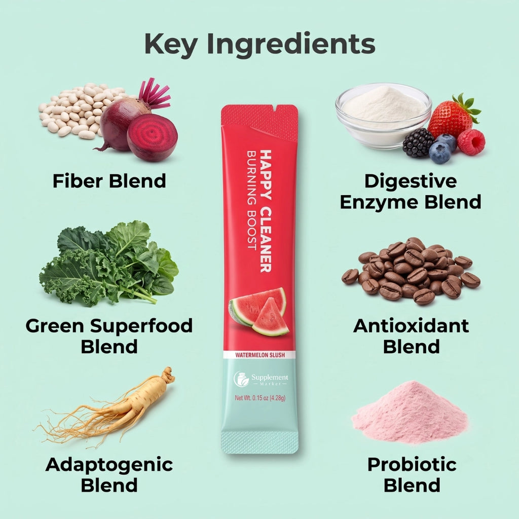 Happy Cleaner – Prebiotic & Probiotic Fiber Powder