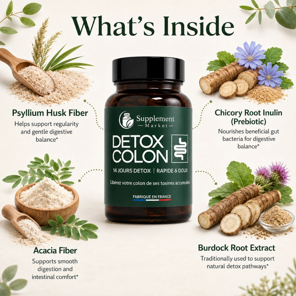 HappyDetox Detox Colon 14 Days for Digestive Reset, Bloating Relief & Gut Balance