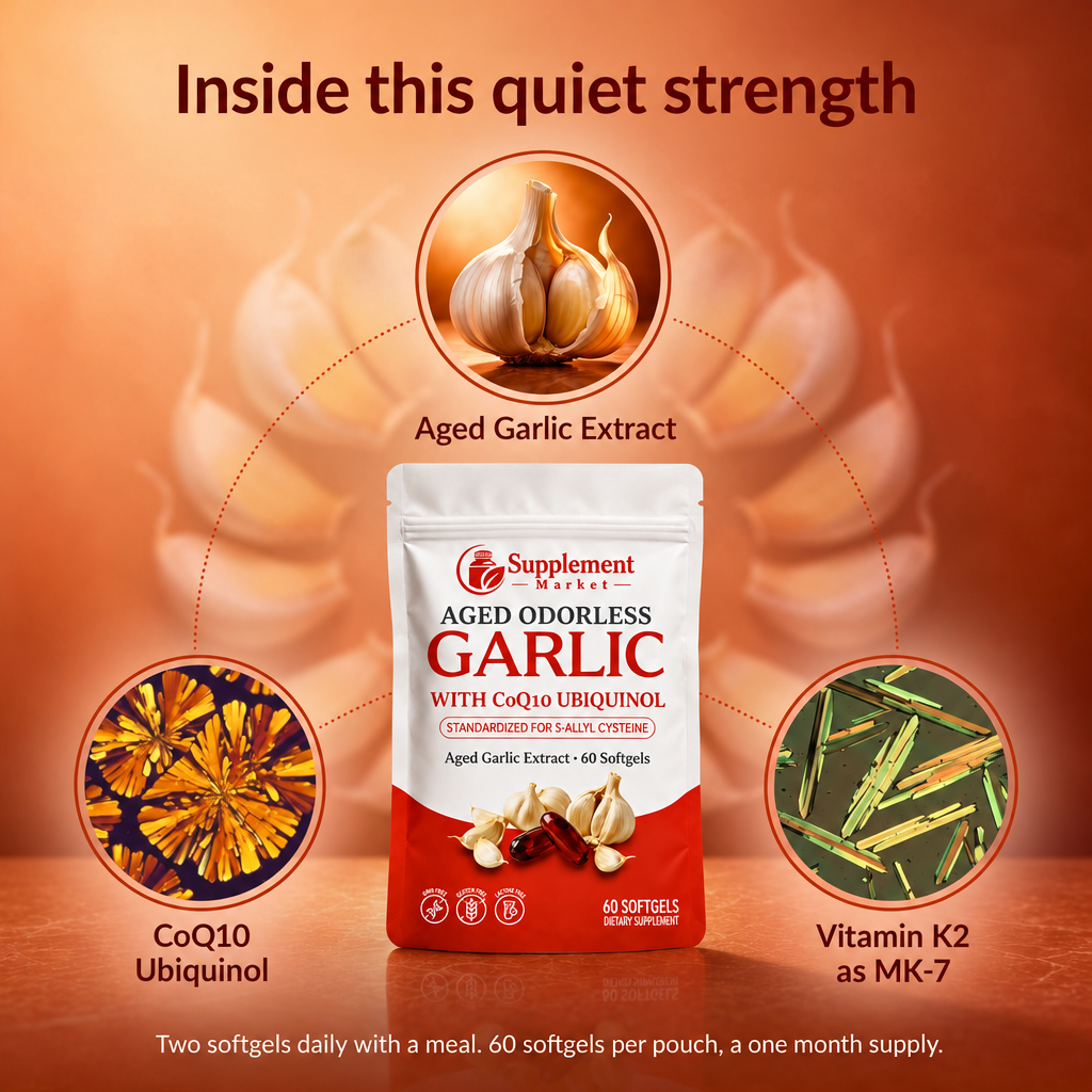Aged Odorless Garlic with CoQ10 Ubiquinol