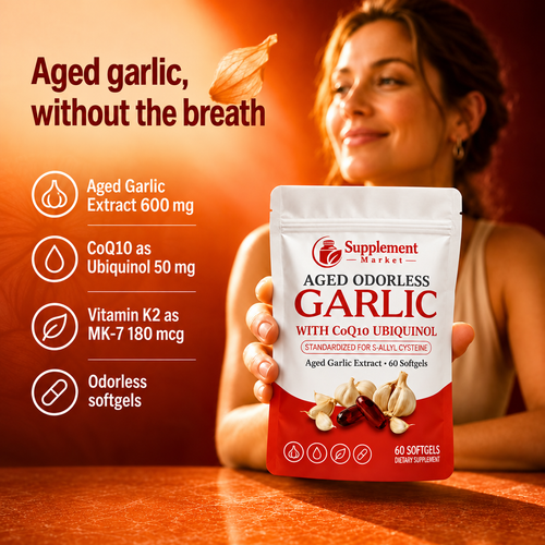 Aged Odorless Garlic with CoQ10 Ubiquinol