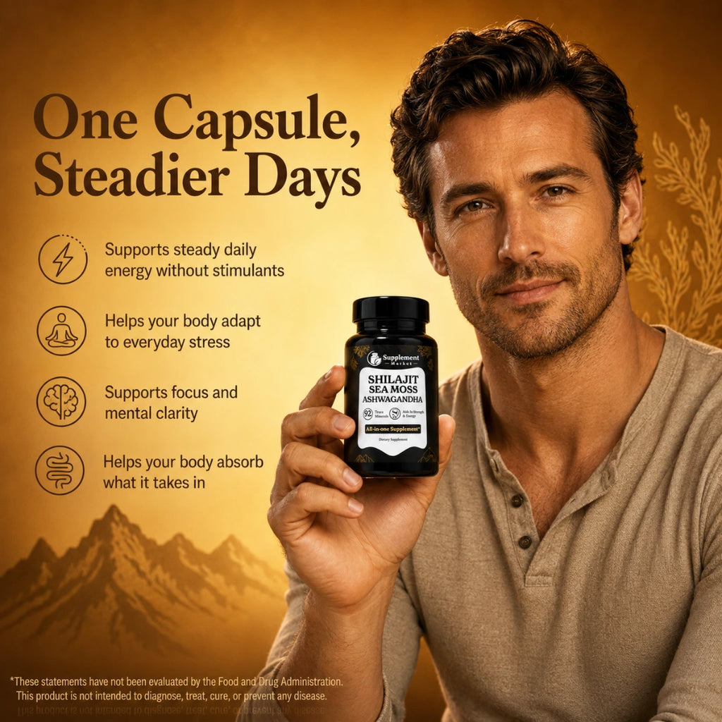 Himalayan All-in-One Capsules - Shilajit, Sea Moss & Ashwagandha
