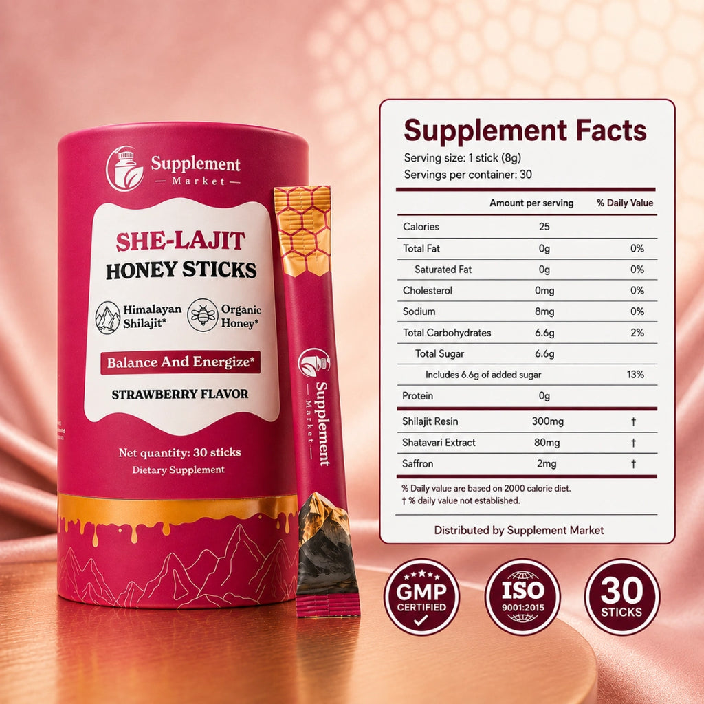 Women Multi-Mineral Honey Sticks - Shilajit, Shatavari & Saffron