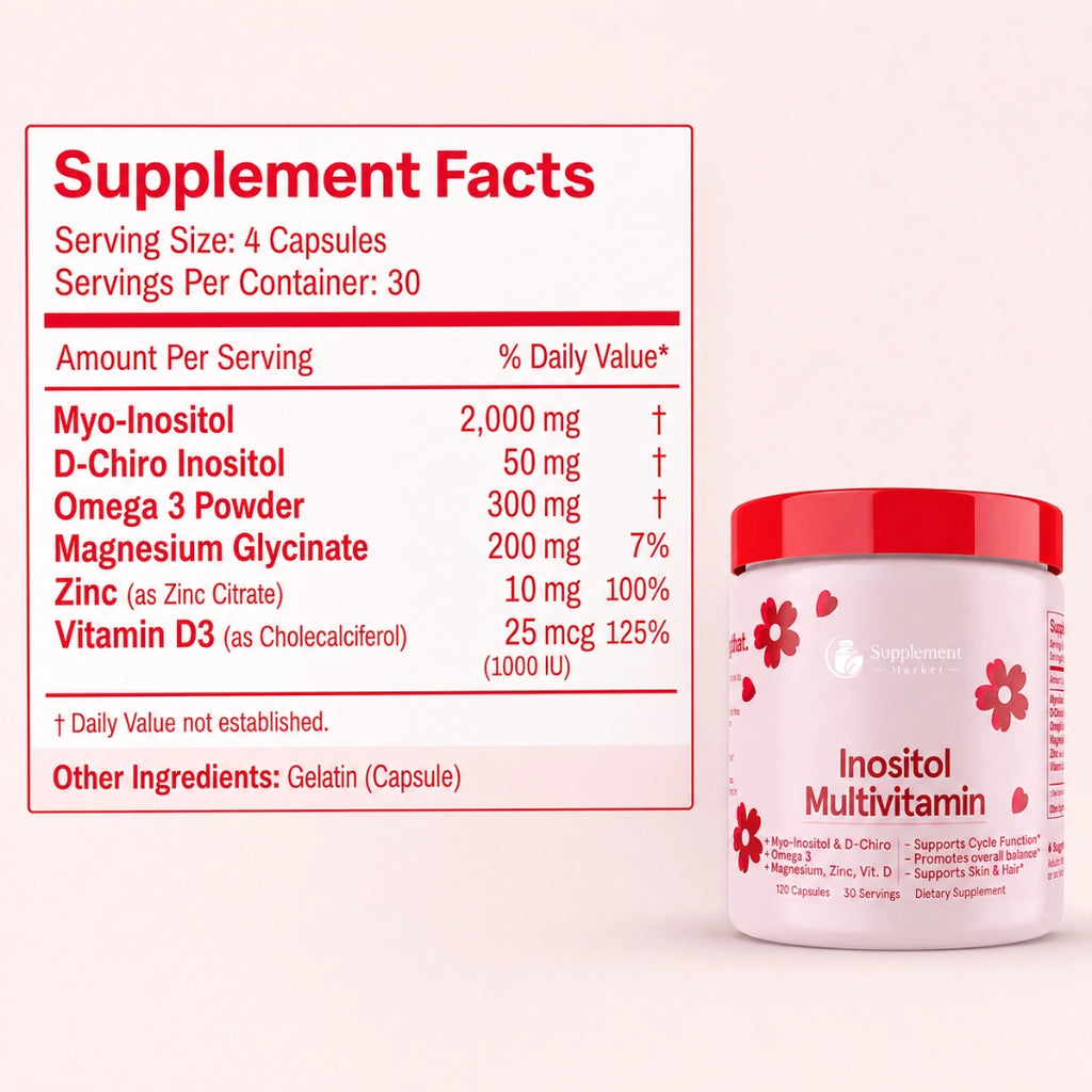 Inositol Multivitamin - Hormonal Balance & Wellness for Women