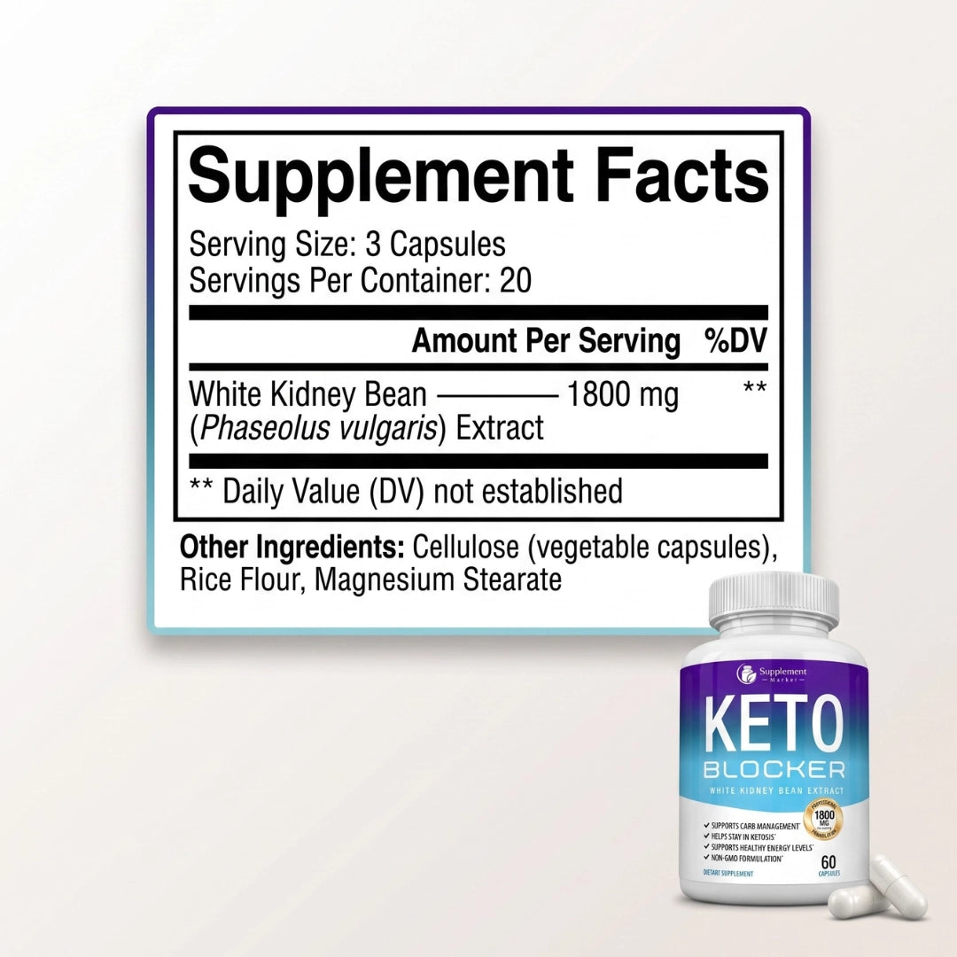 Keto Carb Blocker Capsules – Carb Control & Metabolism Support